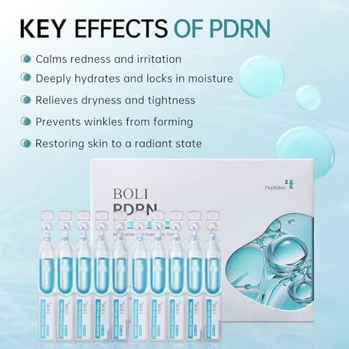 BOLI PDRN Serum, Salmon Peptide Niacinamide Serum Hydrating, Moisturizing, Uneven Skin Tone Essence (0.05 fl.oz x 30pcs) - Thumbnail 2