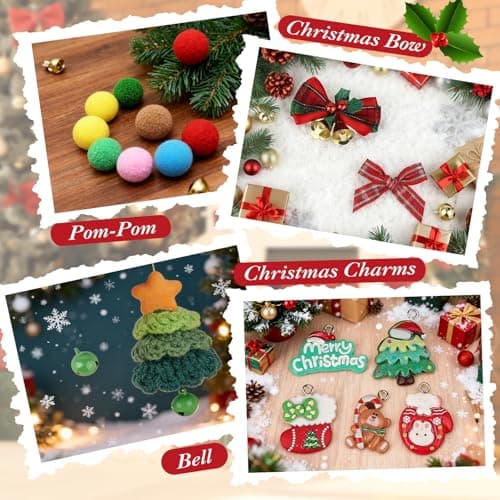 Ecoofor Christmas Crochet Kit for Beginners — DIY Holiday Crochet Starter Kit for Adults with Step-by-Step Video Tutorials & Patterns, Perfect for Christmas Decorations & Gifts - Thumbnail 5