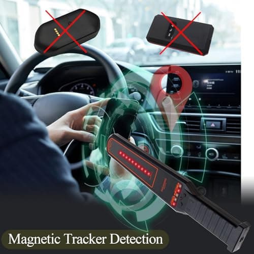 KAXYUYA Camera Finder, Hidden Camera Detector, GPS Tracker Signal Scanner Listening Device RF Bug Detector Professional Multi-Function for Car, Hotel, Meeting - Thumbnail 4