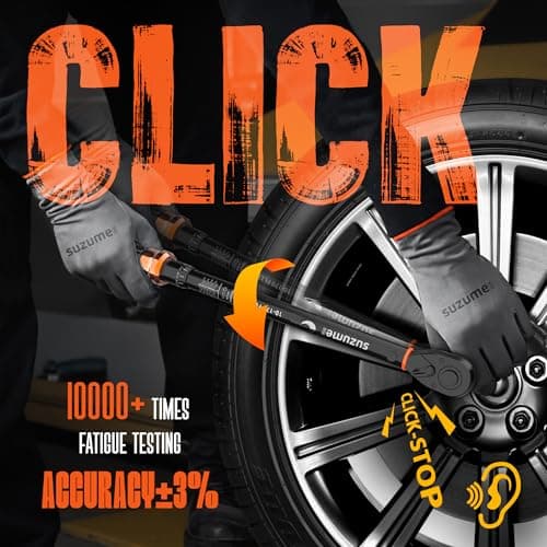 SUZUME 3PCS Torque Wrench Set 72 Teeth Dual-Direction Adjustable Torque Wrench Dual-Scales 1/4 & 3/8 & 1/2-Inch ±3% Accuracy Click Torque Wrenches for Bicycle, Motorcycle, Car,Maintenance - Thumbnail 4