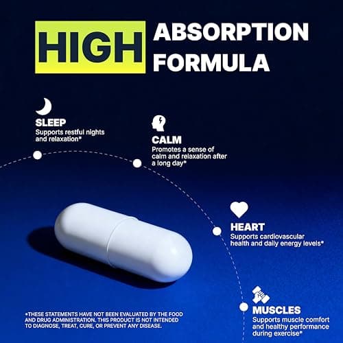 Vicwell Triple Magnesium Complex - 300mg Magnesium from Malate, Glycinate, and Citrate - Supports Stress Relief & Sleep, Nerves & Metabolism, Muscle Relaxation & Bone Health - 90 Capsules(1 Bottle) - Thumbnail 3