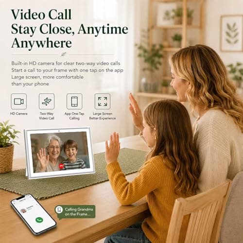 SCREENOVATE 10.1" Digital Wall Planner Alternative, Smart Touchscreen Family Calendar, Auto-Sync with iCloud/Google/Outlook, Chore Chart, Meal Planner for Desk or Shelf Use - Thumbnail 4