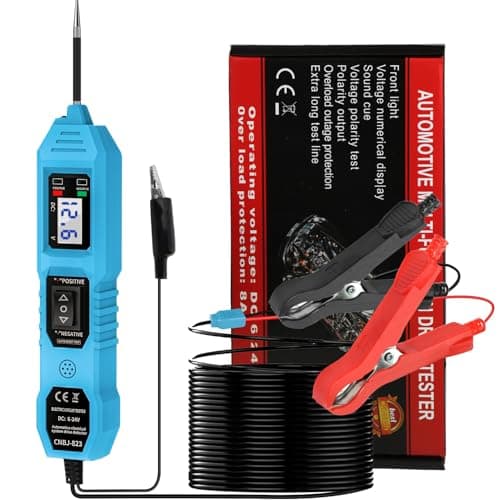 Power Circuit Probe Tester, 6V/12V/24V DC Circuit Tester Automotive, Multifunctional Car Electric Circuit Tester Power Fuse & Voltage Tester Light, Short Circuit Breake Finder Electrical Tools, Blue - Image 1