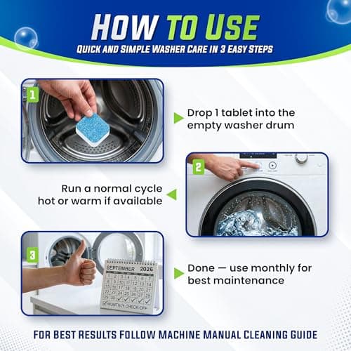 True Fresh Washing Machine Cleaner Tablets 25 Pack - Thumbnail 4