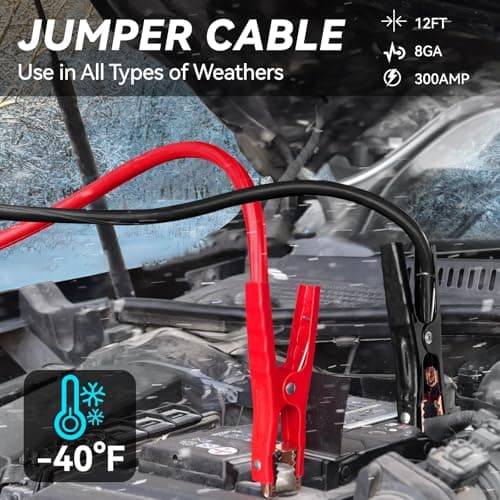 Car Emergency Kit with Portable Air Compressor, Winter Car Safety Roadside Assist Kit, Emergency Car Kit for Cars, Trucks - Thumbnail 5