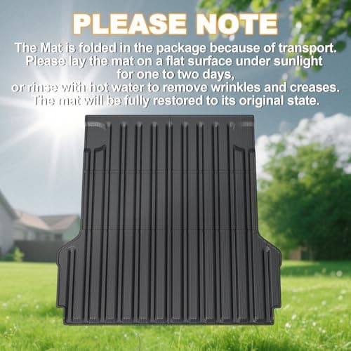 Lumway Truck Bed Mat for 2022-2026 Ford Maverick Hybrid & Gasoline 4.5FT, TPE All Weather Durable Truck Bed Liner for Ford Maverick Accessories (Not fit with Drop-in Bed Liner) - Thumbnail 6