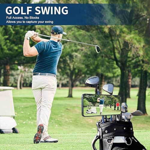 Magnetic Golf Cart Alloy Phone Holder Compatible with Mag-Safe iPhone 12-17, Fits EZGO, Club Car, Yamaha, Golf Cart Accessories Essentials 2026 Valentine's Day Ideas Golf Gifts for Men Women Him - Thumbnail 6