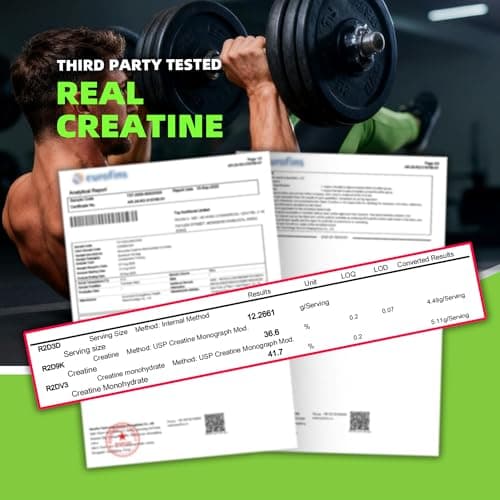 NSF Certified Creatine Gummy - Creatine Monohydrate Gummies 5000mg for Men & Women -120 Gummies Advanced Formula, Muscle Strength, Muscle Builder, Energy Boost, Pre-Workout Supplement-Apple - Thumbnail 3