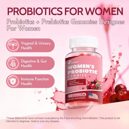 Femmetra Debloat Gummies- Prebiotic and Probiotic for Women, 60 Count - Thumbnail 2
