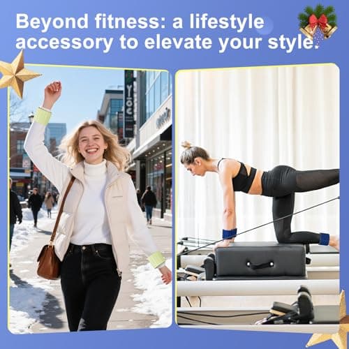 Lxlivn Wrist Weights, Ankle Weights for Women, 2 Pack (1.1LB Each)–Stackable Magnetic, Silicone (Waterproof), Non-Slip, Easy Wear, Adjustable (Men & Women), Ideal for Jogging/Yoga & More - Thumbnail 3