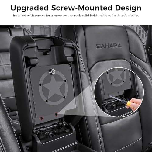 DIAMOOKY Metal Center Console Hidden Organizer for Jeep Wrangler JL JLU 4xe 2018-2026 & Gladiator JT 2020-2023 2024 2025 2026 Accessories Armrest Hidden Center Console Storage Box W/Keys, Star - Thumbnail 3