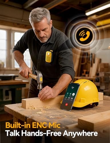 JOYROOM Wearable Bluetooth Speakers, Clip-On Wireless IP67 Waterproof Small Portable Magnetic Speaker with Light, Clean Sound/Bluetooth 5.4/ENC Built-in Mic/Lightweight Speaker for Outdoor/Work - Thumbnail 3