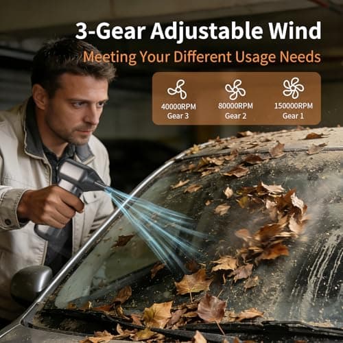 RNOAWIO 150000RPM Turbo Blower Electric Air Duster - Thumbnail 4