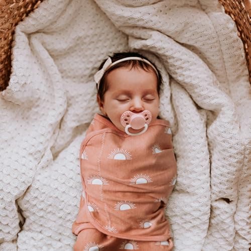 GLLQUEN BABY 3-Pack Baby Swaddle Sleep Sacks with Zipper for Newborn - Baby Swaddles 0-3 Months, Infant Swaddling Sack, Rainbow & Sun, Swaddles Blanket Wrap (Small/Medium) - Thumbnail 2