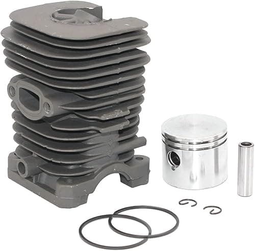 Adorih 41.1mm PT350 Cylinder Piston Kit ， for Poulan 2375 2175 2050 2055 2075 1950LE 2450 1975 Chainsaws - Complete Replacement Parts for OEM 530071408, 530012550, 530069608 - Thumbnail 4