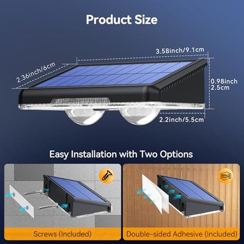 TECKNET Solar Fence Lights Outdoor 8 Pack, 3 Modes 3500K/4500K/6500K, IP66 Waterproof LED Deck Light, Dusk to Dawn Fence Lights Solar for Wall, Railing, Step, Patio, Pool, Backyard, Outside - Thumbnail 6