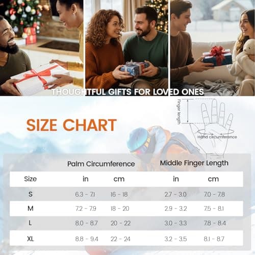 immtree Heated Gloves for Men Women, Rechargeable Electric Gloves with Battery (3000mAh x 2) 15s FlashHeat Technology, Waterproof Touchscreen for Winter Ski Hunting Driving Camping, M - Thumbnail 5