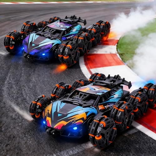 NEXBOX Cool 8 Wheels Hand Controlled rc Stunt Car Toys, Gesture Sensing Remote Control Cars for Boys Age 6 7 8-12 13 14 Year Old, Birthday Gifts Ideas for Kids - Thumbnail 2
