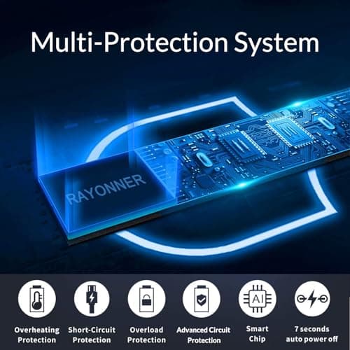 RAYONNER Rechargeable Electric Candle Lighter Windproof Plasma Arc Lighter for Deep Jars BBQ Camping Flameless Fire Starter Christmas Stocking Stuffers Gift (2 Pack - Black) - Thumbnail 6