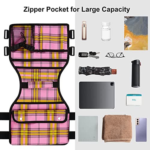 supregear Side Walker Bag, Walker Accessories Bag w/Cup Holder, Folding Walker Basket Waterproof Walker Organizer Caddy Pouch for Most Walker with Side Bar for Seniors, Elderly, Double Sided - Thumbnail 6