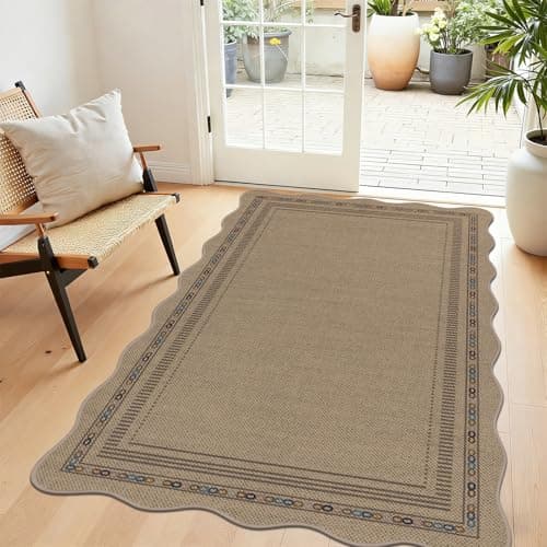 U'Artlines 3'x5' Rugs for Entryway, Non Slip Woven Washable Area Rugs, Indoor Door Mat, Kitchen Mats for Floor, Front Entrance Doormat for Kitchen Hall Porch Bathroom Bedroom Patio Decor (Colorful) - Image 1