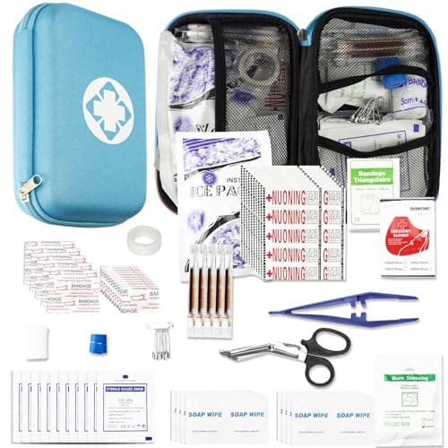 Car-Home Survival First-Aid Kit Emergency-Kit - Blue 273Piece Equipment Travel Supplies First Aid Set Home Essentials Camping Hiking YIDERBO - Image 1