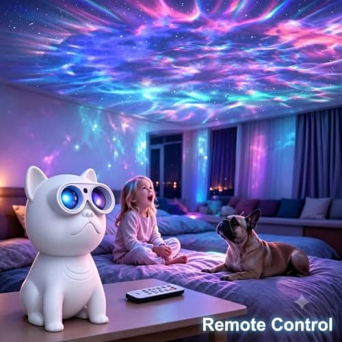 Pedica Galaxy Projector for Bedroom, Night Light for Kids, Nebula Ceiling Galaxy Light Projector with Timer and Remote, Gifts for Birthday, Christmas (Oval) - Thumbnail 6