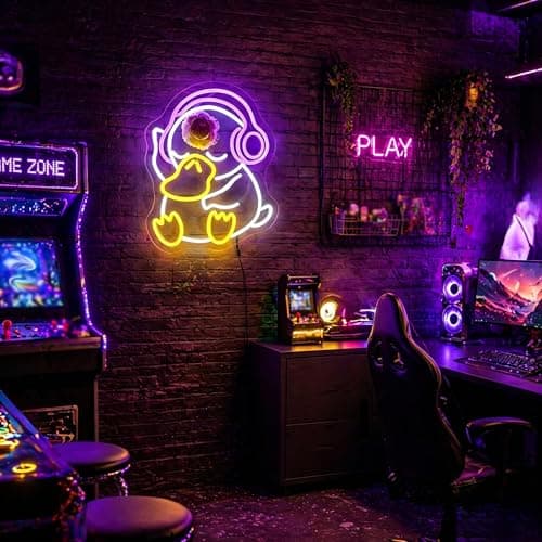 FPLL Neon Sign - Duck LED Neon Signs for Wall Decor, Cute Animal Light Up Led Sign for Bedroom, Party, Bar, Game Room & Home Room Decor - Thumbnail 4