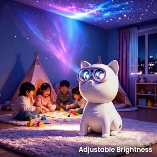 Pedica Galaxy Projector for Bedroom, Night Light for Kids, Nebula Ceiling Galaxy Light Projector with Timer and Remote, Gifts for Birthday, Christmas (Oval) - Thumbnail 4