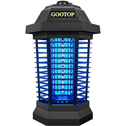 GOOTOP Bug Zapper Outdoor, Mosquito Zapper, Electric Fly Zapper 3 Prong Plug in, Mosquito Killer, Fly Traps, Flying Insects Zapper Indoor Outdoor, 4200V, ABS Plastic Outer (Black) - Image 1