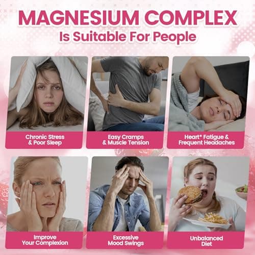 Magnesium Gummies with Magnesiums Glycinate Citrate Malate Vitamin D3 K2, Calcium, Zinc, CoQ10-60 Gummies Magnesium Complex for Women, Men & Kids - Thumbnail 4