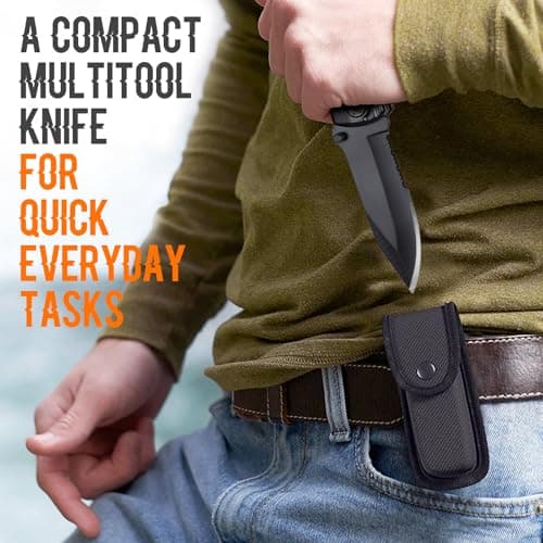 Gift for Dad, Multitool Knife BEST DAD EVER for Camping, Fathers Day Christmas Unique Dad Gifts, Dads Birthday Gift from Daughter Son, Christmas Ideal Presents for Dads, Gadget Present for Father - Thumbnail 6