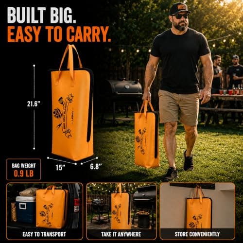 LAGANV BBQ Blanket for Resting Meat - 21.6" Insulated Meat Resting Bag - Thumbnail 6