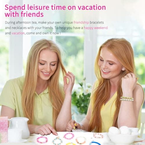 Friendship Bracelet Making Kit 96 Colors, 900pcs Letter Beads, 100pcs Number Bead, Gold Silver Spacer Charms for Concert Bracelets Jewelry Craft - Thumbnail 5