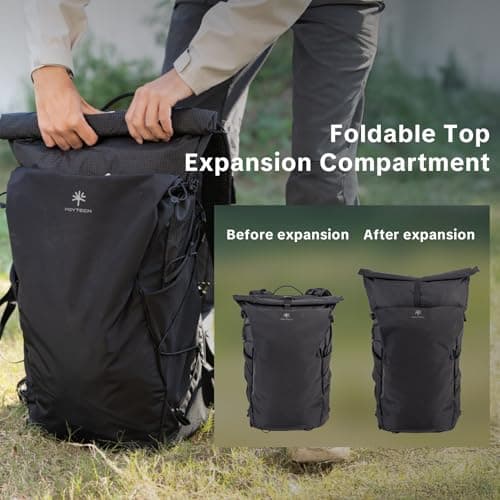 PGYTECH OnePro Ultralight Camera Backpack, Expandable Camera Bag 30L for Photographers, Outdoor Travel Bag with Dividers and 16" Laptop Sleeve, Compatible with DSLR/Drones/Mirrorless (Space Black) - Thumbnail 4