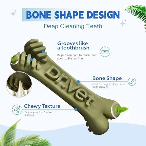Dr.vet Dog Dental Chews, Dog Dental Sticks for Plaque and Tartar Remover for Dogs, Dog Breath Freshener and Teeth Cleaning Treats, Rawhide Free Dog Chews for Small Breed Dog Treats, 100g (7 Sticks) - Thumbnail 4