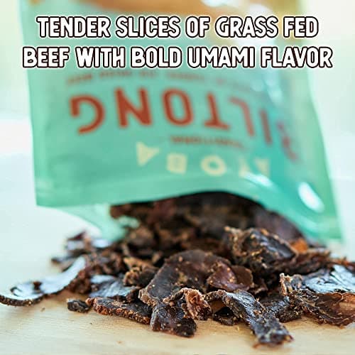 Ayoba Traditional Grass Fed Beef Biltong Slices (2 Ounce, Pack of 3) - Keto Friendly Air-Dried Grass Fed Beef Paleo Snacks - Gluten Free, Whole 30 Approved, Sugar free, No Carb Meat Snacks - Thumbnail 6