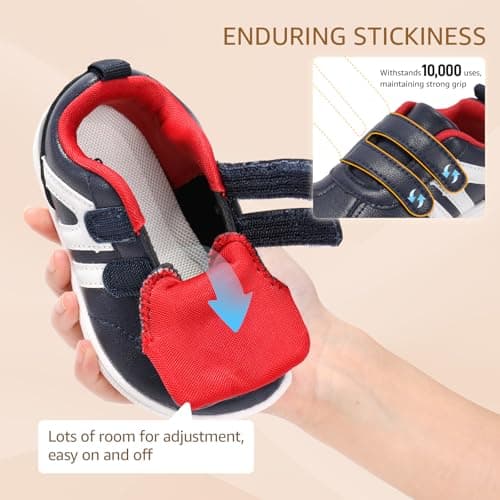 STQ KIDS Toddler Wide Toe Box Barefoot Shoes Boys Sneakers Lightweight Kid Tennis Shoe Casual Zero Drop Preschool Girls First Walking Running Comfort Daycare Sports Navy Toddler Size 10 - Thumbnail 6