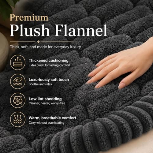 NILUOH Couch Cover for Dogs Washable, Non Slip Pet Couch Cover, Thick Plush Furniture Protector for Sofa, Protects Against Hair, Dirt and Scratches, Loveseat/Small Couch (Dark Gray, 27.6" x 59") - Thumbnail 6