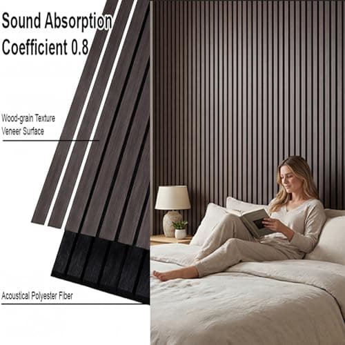 Decorative Acoustic Wall Panels Set of 4, 47.2x23.6inch (31sq.ft) - Thumbnail 3