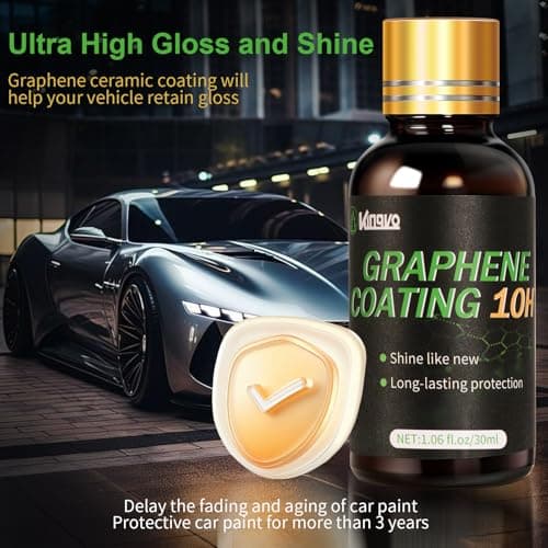 10H Ceramic Coating for Cars, Advanced Graphene Ceramic Coating for Auto Car Detailing, Auto Paint Correction Gloss Hydrophobicty Scratch Resistant,30ML(2-Pack) - Thumbnail 2