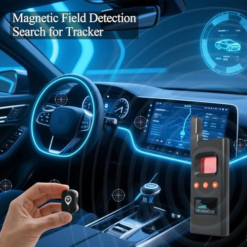 CHIRSMIP Compact Hidden Camera Detector, Camera Finder, RF Bug Detector, Magnetic Tracker Finder, Portable Bug Sweeper for Listening Devices, Hotels, Home, Office, Car and Travel - Thumbnail 3