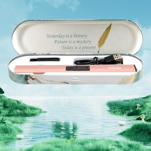 FUKKUDA Electric Candle Lighter with Gift Box - USB Rechargeable Windproof & Flameless Plasma Arc Lighter for Candles, Ocean Box Rose Gold - Thumbnail 5