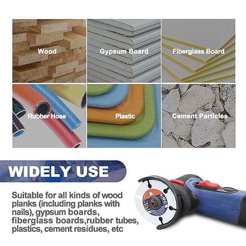 Carbide Multi Wheel 2inch - BRSCHNITT Wood Cutting Disc mini Angle Grinder 10mm Bore for Cutting Wood, Copper, Aluminum, Plastic and Soft Metal - Thumbnail 3