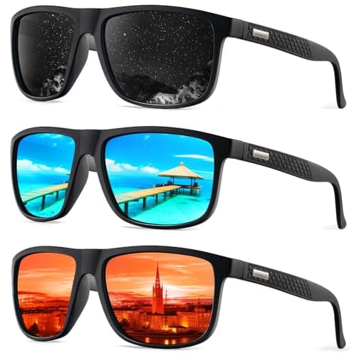 KALIYADI Sunglasses-Men Polarized-Sunglasses Mens Sun glasses: Sun Glasses Polarized UV Protection Unisex Driving Fishing Golf - Image 1