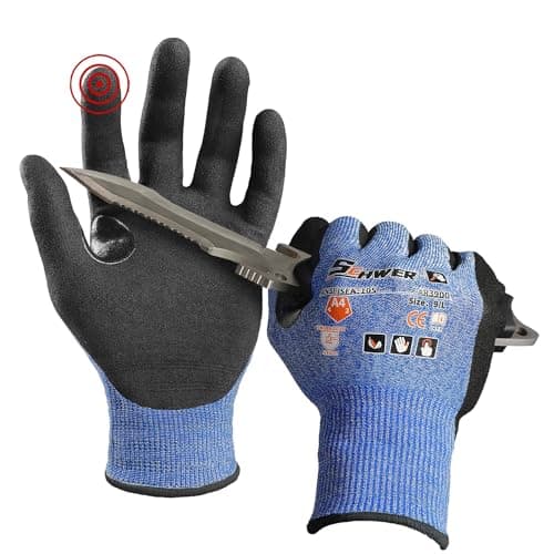 Schwer A4 AIR-SKIN Cut Resistant Work Gloves with Extreme Lightweight & Thin, Grip Glove for Fishing, Refined Work, Gardening Gloves for Yard, Touchscreen, 3D-Comfort Fit, Men Women Gifts, AR3900, S