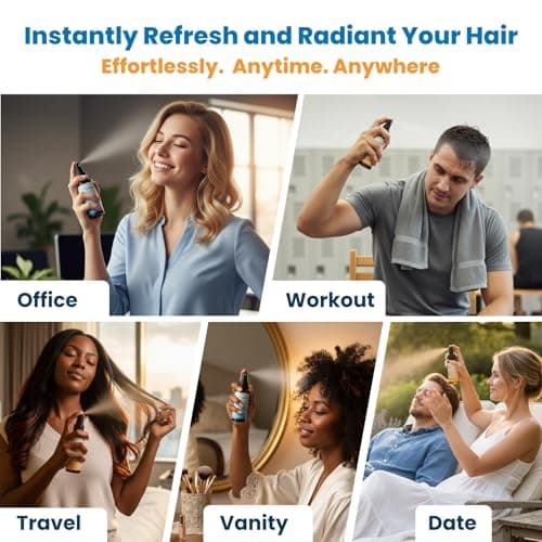 Ozenture Hair Perfume for Women - Citrus Floral Hair Mist & Body Spray, Fresh Lightweight Fragrance for Hair, Wigs & Fabric, Travel Size 50 mL - Thumbnail 5