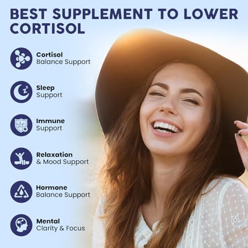 Cortisol Supplements for Women - Cortisol Manager Liquid Drops with Magnesium, Ashwagandha & Rhodiola rosea, L-theanine - Promotes Relaxation & Better Sleep, Mood, Blueberry Flavors, 1FL.OZ(2PC) - Thumbnail 4