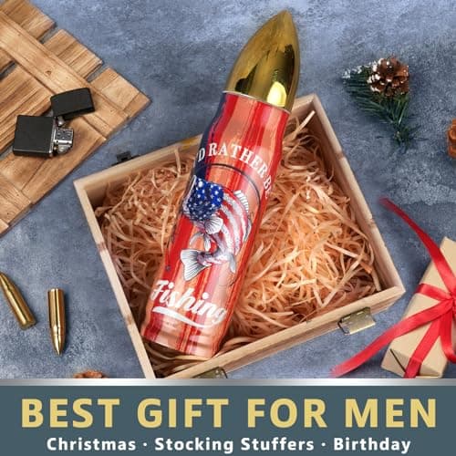 Funslive Fishing Gifts for Men Dad - Easter Anniversary Birthday for Husband Mens Gifts Ideas - 17 oz Cool Bullet Tumbler Presents - Gift for Mens Who Have Everything - Husband Him Dad Gifts 2026 - Thumbnail 2