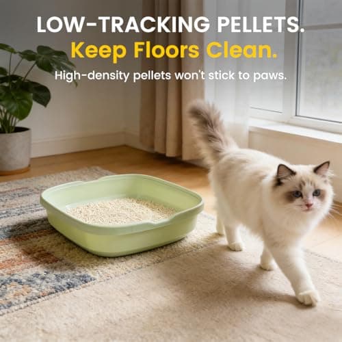STAREARTH Tofu Cat Litter - Ultra Absorbent，Fast Clumping，Really Dust-Free，Flushable & Septic-Safe, Low Tracking Pea Fiber Litter for Multi-Cat Households，Light Milky Scent - Thumbnail 3